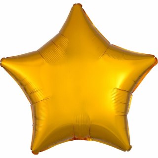 Balon foliowy metalik złoty gwiazda 48cm 9914076