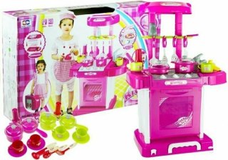 Duża kuchnia 2w1 światło dźwięk składana walizka 454 Lean Toys