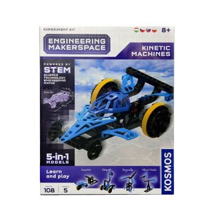 PROMO Klocki STEM 5w1 Kinetic Machines Samochód wyścigowy KOSMOS PIATNIK