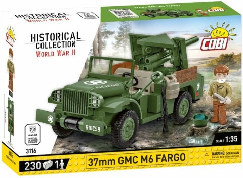 COBI 3116 Historical Collection WWII 37 mm GMC M6 Fargo 230 klocków