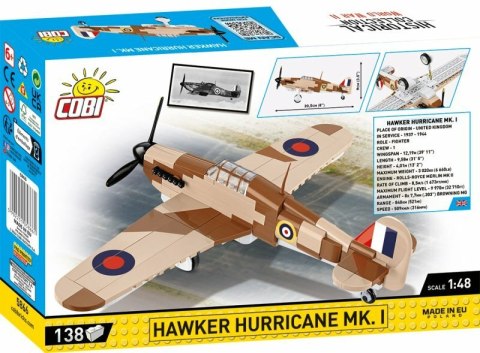 COBI 5866 Historical Collection WWII Samolot Hawker Hurricane Mk.1 138 klocków