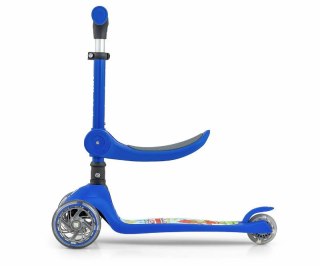 Hulajnoga trójkołowa dla dzieci Scooter Fuzzy Blue Milly Mally