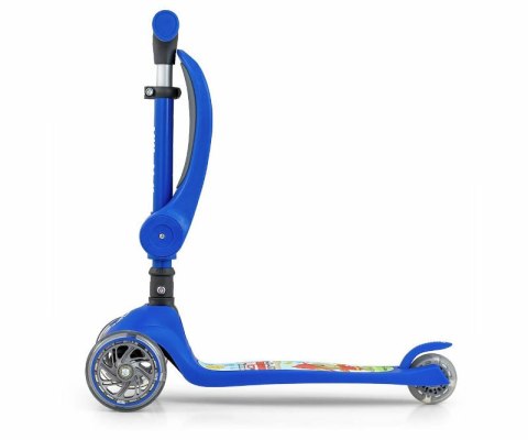 Hulajnoga trójkołowa dla dzieci Scooter Fuzzy Blue Milly Mally