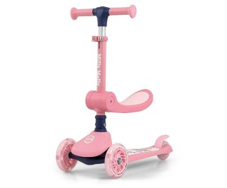 Hulajnoga trójkołowa dla dzieci Scooter Fuzzy Pink Milly Mally