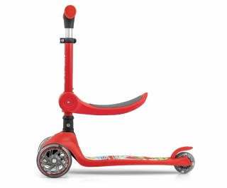 Hulajnoga trójkołowa dla dzieci Scooter Fuzzy Red Milly Mally