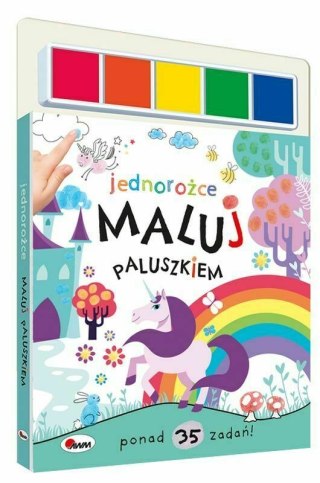 Książeczka Maluj paluszkiem Jednorożce