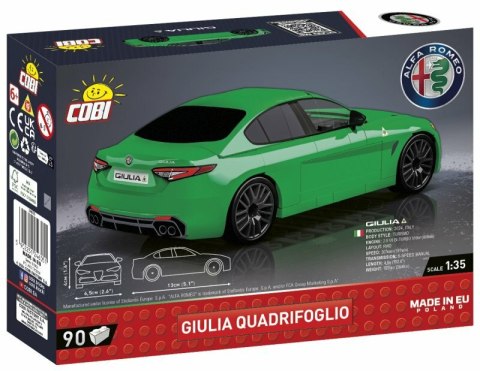 COBI 24605 Alfa Romeo Giulia Quadrifoglio 90 klocków