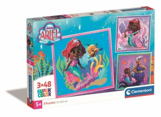 Clementoni Puzzle 3x48 Ariel Disney Junior 25324