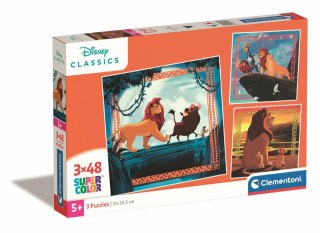 Clementoni Puzzle 3x48 Król Lew Disney Classic 25323