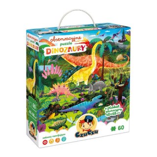 CzuCzu Obserwacyjne puzzle Dinozaury 60 elementów