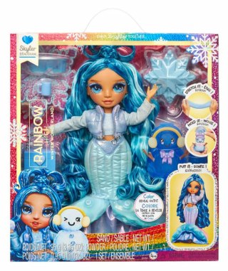 MGA Rainbow High Winter Wonderland Lalka Skyler (Blue) 120834