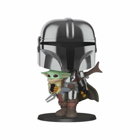 PROMO FUNKO POP FIGURKA Jumbo Star Wars The Mandalorian with The Child 49931