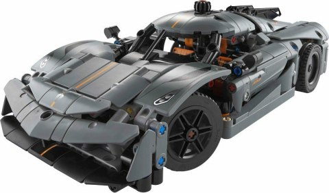 LEGO 42173 TECHNIC Szary hipersamochód Koenigsegg Jesko Absolut p3