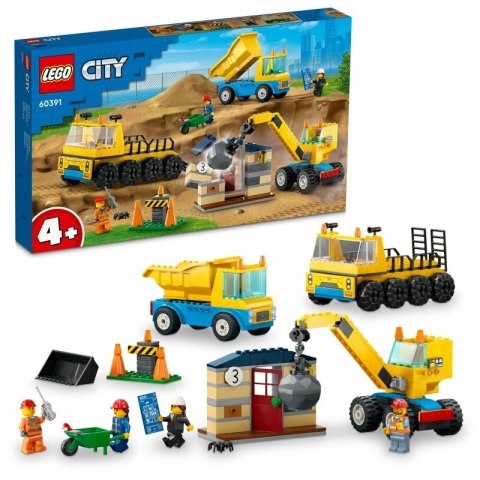 LEGO 60391 CITY Ciężarówki i dźwig z kulą wyburzeniową p3