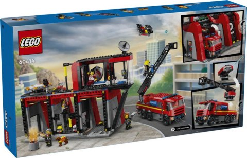 LEGO 60414 CITY Remiza strażacka z wozem strażackim p2