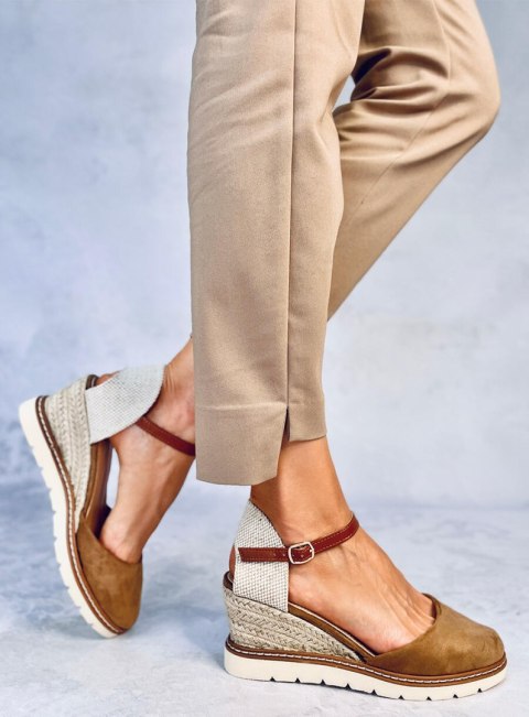 Espadryle na koturnie ELLIO KHAKI - 36 Espadryle na koturnie ELLIO KHAKI - 36