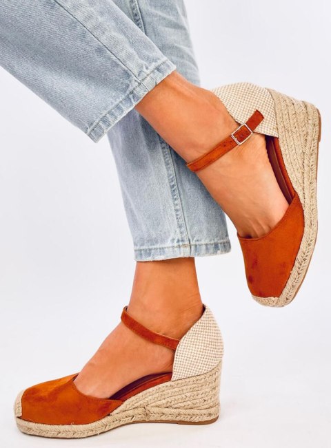 Espadryle na koturnie PLATTEN CAMEL - 40 Espadryle na koturnie PLATTEN CAMEL - 40