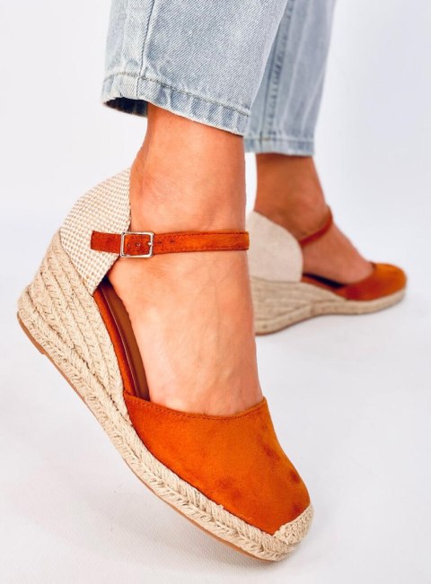 Espadryle na koturnie PLATTEN CAMEL - 40 Espadryle na koturnie PLATTEN CAMEL - 40