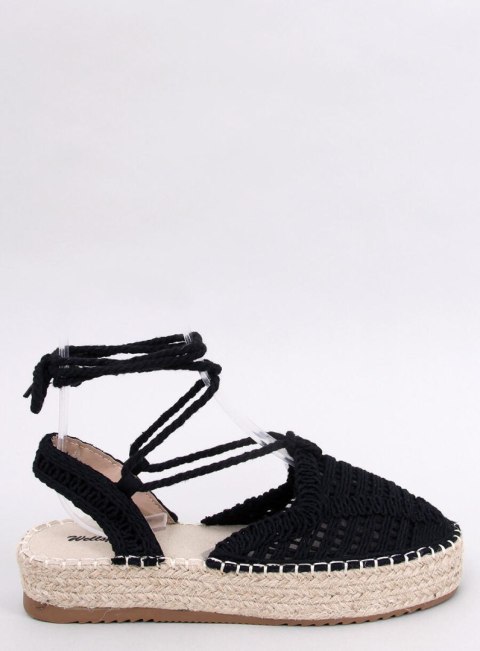 Espadryle damskie sznurkowe YAWEH BLACK - 40 Espadryle damskie sznurkowe YAWEH BLACK - 40