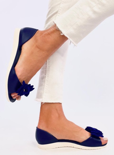 Baleriny meliski open toe AGATHE NAVY - 40 Baleriny meliski open toe AGATHE NAVY - 40
