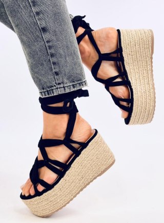 Espadryle na platformie MANON BLACK - 41