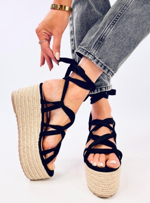 Espadryle na platformie MANON BLACK - 41 Espadryle na platformie MANON BLACK - 41