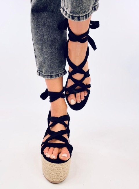 Espadryle na platformie MANON BLACK - 41 Espadryle na platformie MANON BLACK - 41