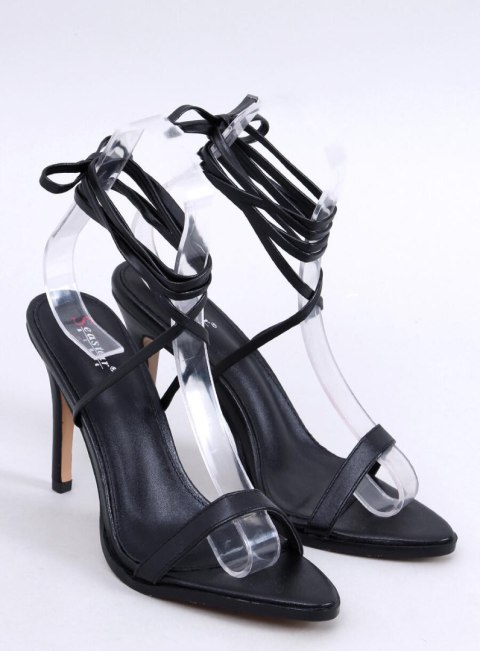 Eleganckie sandałki na szpilce DALMATI BLACK - 40 Eleganckie sandałki na szpilce DALMATI BLACK - 40