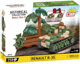 COBI 2719 Historical Collection WWII Francuski lekki czołg piechoty Renault R-35 258 klocków