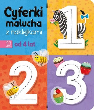 Książeczka Cyferki malucha z naklejkami. Od 4 lat