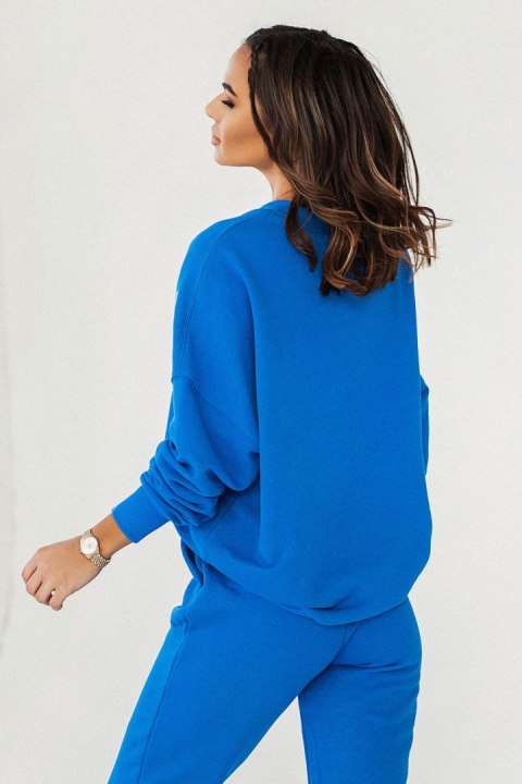 Niebieska bluza oversize Morelli - Rozmiar M/L Niebieska bluza oversize Morelli - Rozmiar M/L