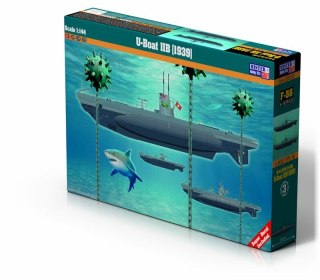 Model okrętu podwodnego do sklejania U-Boat IIB (1939) 1:144