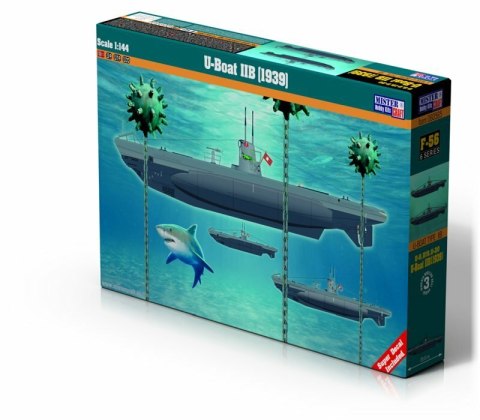 Model okrętu podwodnego do sklejania U-Boat IIB (1939) 1:144