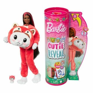 Barbie Lalka Cutie Reveal Kotek-Panda czerwona HRK23 MATTEL