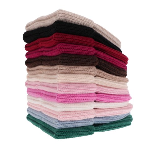 Czapka zimowa damska, szmaragdowa, 100% wełniana merino Isla