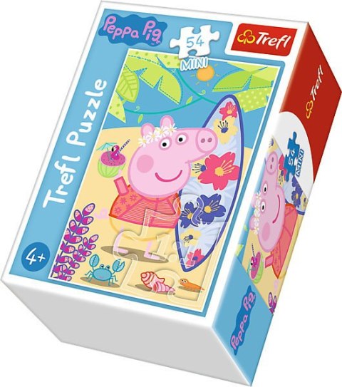 Puzzle 54el Mini Peppa Pig Wesoły dzień Świnki Peppy 54169 19627,19628,19626,19625 Trefl p240 Cena za 1szt