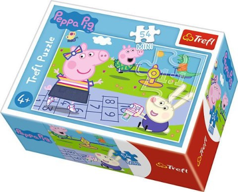 Puzzle 54el Mini Peppa Pig Wesoły dzień Świnki Peppy 54169 19627,19628,19626,19625 Trefl p240 Cena za 1szt