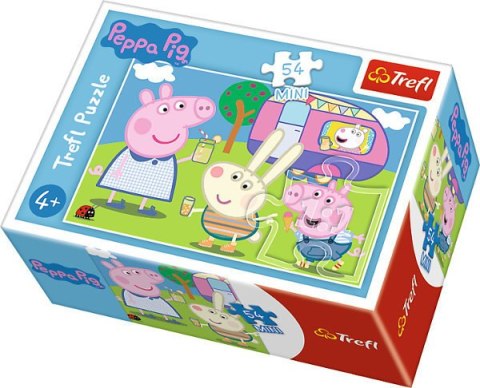 Puzzle 54el Mini Peppa Pig Wesoły dzień Świnki Peppy 54169 19627,19628,19626,19625 Trefl p240 Cena za 1szt