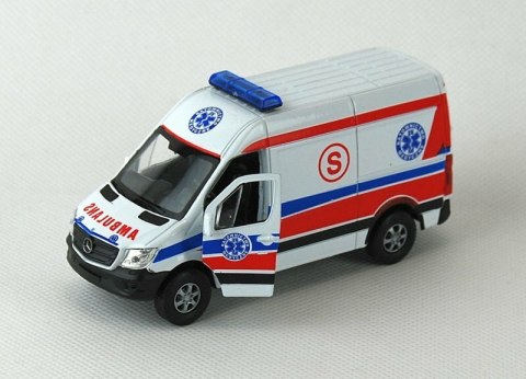 WELLY Auto model 1:34 Mercedes-Benz Sprinter Panel Van AMBULANS, KARETKA