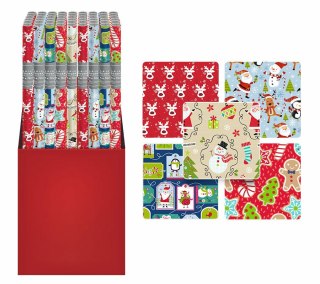 Papier do pakowania 70x200cm Christmas Kids p50 Interduk mix cena za 1 szt