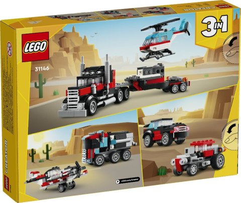 LEGO 31146 CREATOR Ciężarówka z platformą i helikopterem p8