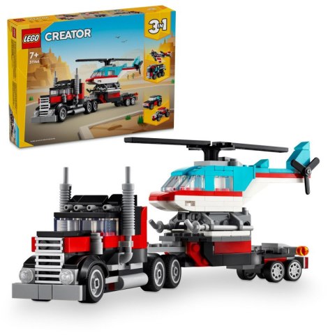 LEGO 31146 CREATOR Ciężarówka z platformą i helikopterem p8