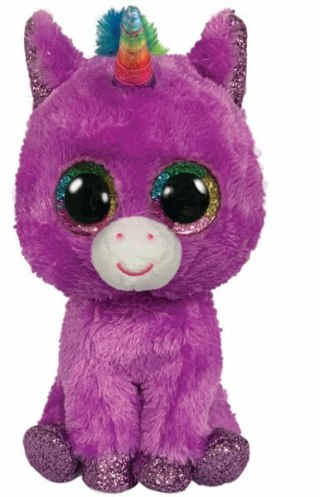 TY BEANIE BOOS ROSETTE - purpurowy Jednorożec 36464