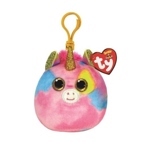 Maskotka-brelok TY Squishy Beanies FANTASIA wielobarwny jednorożec 8,5cm 39572