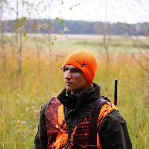 Czapka zimowa męska, pomarańczowa, myśliwska Hunter Czapka zimowa męska, pomarańczowa, myśliwska Hunter