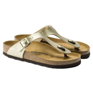 Japonki damskie Birkenstock Gizeh Birko-Flor Gold złote narrow wąskie (1016109)