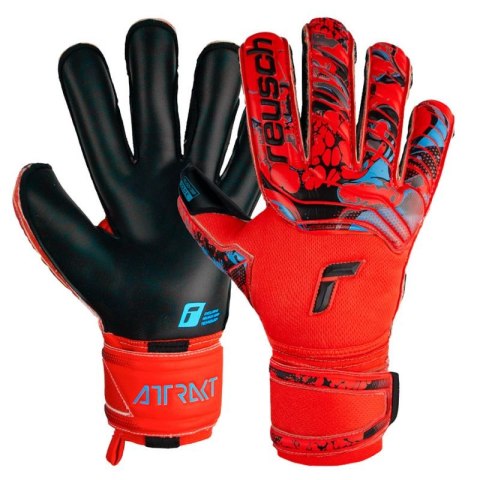 Rękawice bramkarskie Reusch Attrakt Gold X Evolution Cut Finger Support M 53 70 950 3333 Rękawice bramkarskie Reusch Attrakt Gold X Evolution Cut Finger Support M 53 70 950 3333