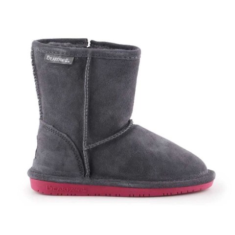 Buty zimowe BearPaw Emma Toddler Zipper Jr 608TZ-903 Charcoal Pomberry