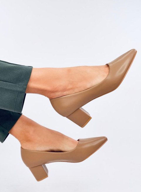Czółenka na niskim obcasie CRAFTS KHAKI - 37 Czółenka na niskim obcasie CRAFTS KHAKI - 37