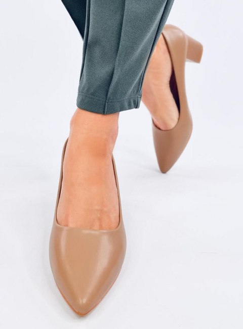 Czółenka na niskim obcasie CRAFTS KHAKI - 37 Czółenka na niskim obcasie CRAFTS KHAKI - 37